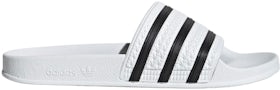 adidas Adilette White Core Black White