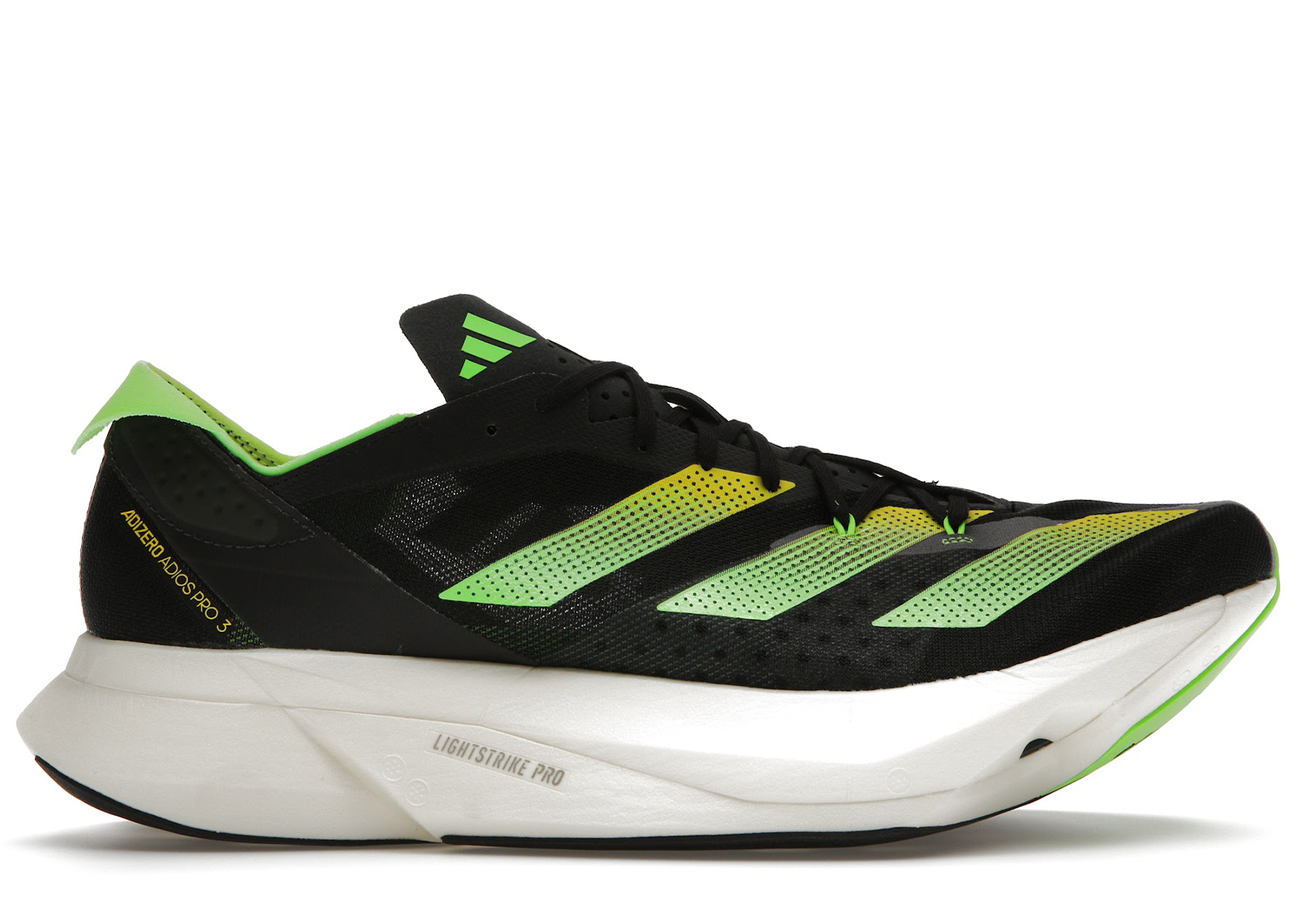 adidas Adios Pro 3 Black Beam Yellow Solar Green - GX6251 - US