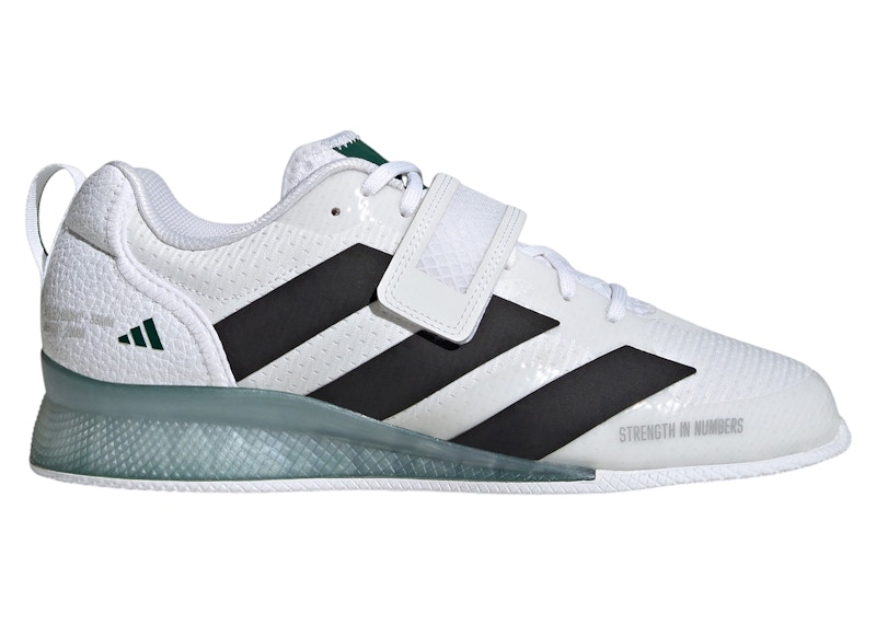 adidas Adipower 3 Cloud White Core Black Collegiate Green - IH8233