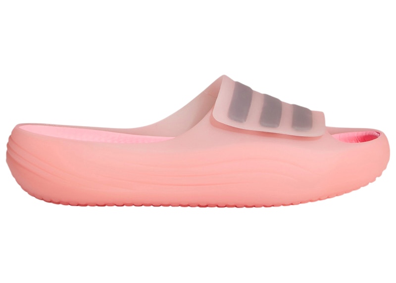 Men's Adidas Adislide Sandals Sneakers in Light Pink/Core Black/Beam Pink