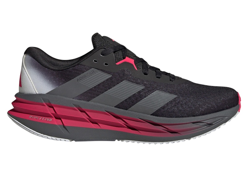 ★Star③★ adidas Adistar 3 Core Black Iron Metallic Lucid Red Men's