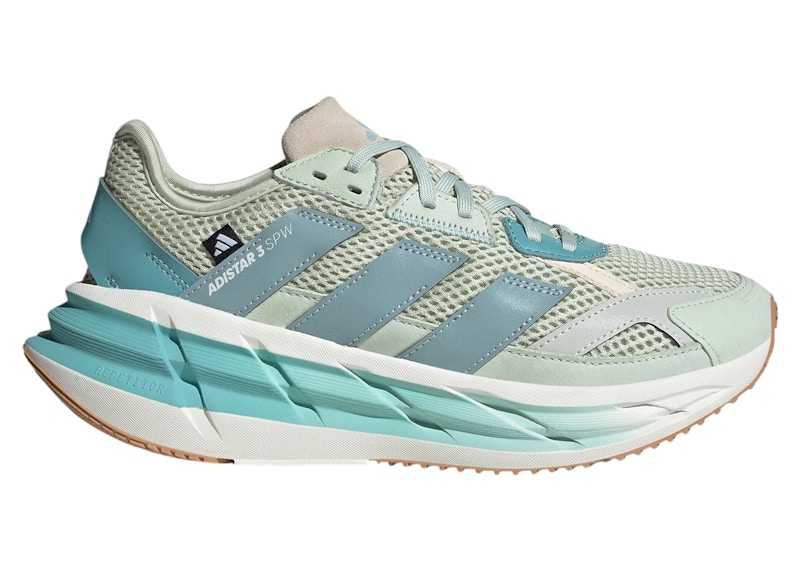 Pre-owned Adidas Originals Adistar 3 Sportswear (women's) Sneakers In Linen Green/magic Grey Met/mint Ton