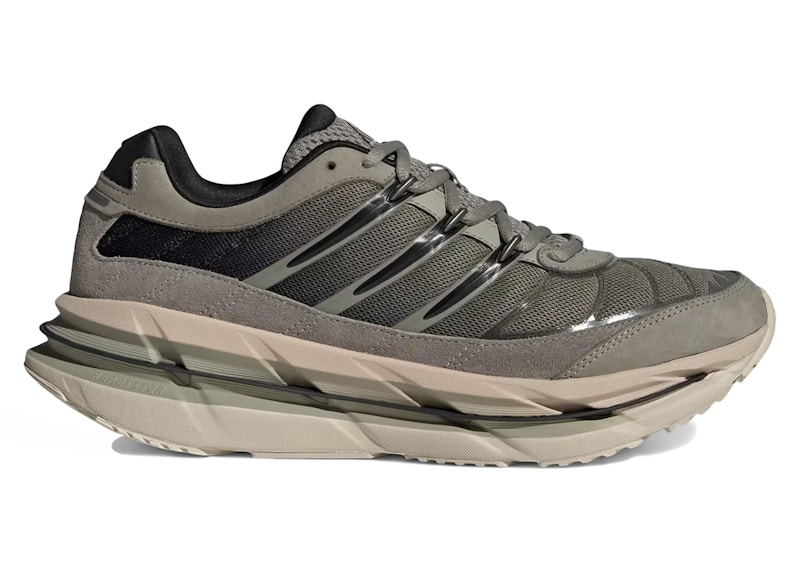 Adidas Men's Adistar Hrmy Sneaker in Silver Pebble/Core Black/Olive Strata - JQ8746