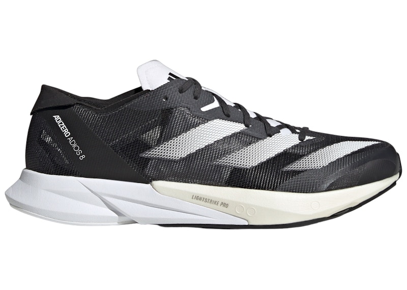【ポイント10倍】 adidas Men's Black Core White Cloud Carbon 8 Adios Adizero ジャケット・アウター