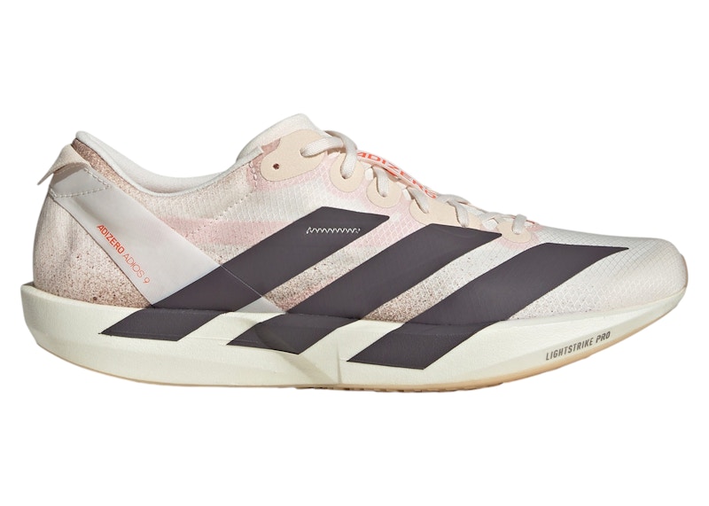 adidas Adizero Adios 9 Chalk White Grey Strata Impact Orange