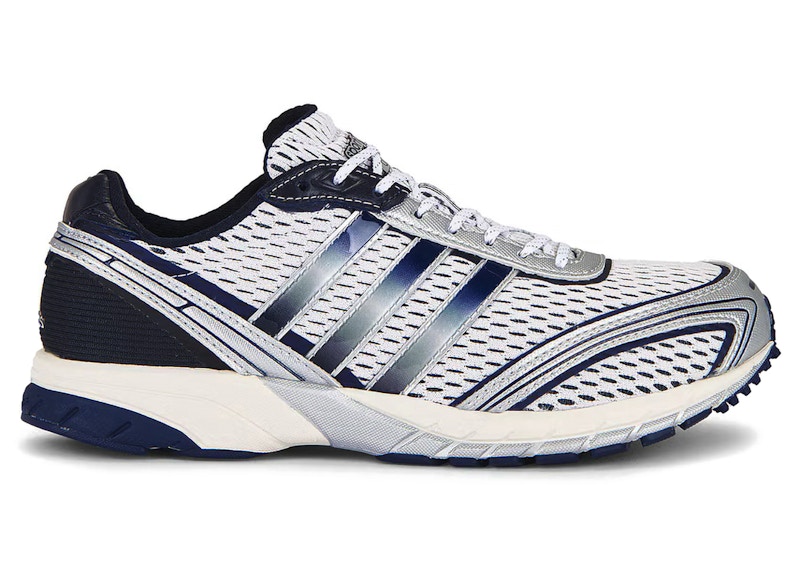 Pre-owned Adidas Originals Adizero Adios Og Sporty & Rich Navy (women's) Sneakers In Footwear White/core Navy Blue/cloud White In Multi