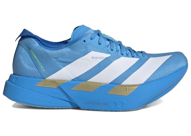 adidas Adizero Adios Pro 4 Blue White Lime Burst (Women's)