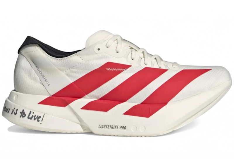 adidas Adizero Adios Pro 4 Off White Better Scarlet Men's
