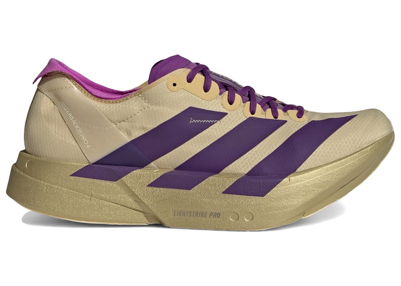 adidas Adizero Adios Pro 4 Rich Purple Gold Metallic