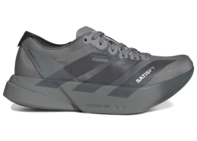 Satisfy x adidas Adizero Adios Pro 4 Satisfy Night Metallic Grey Five