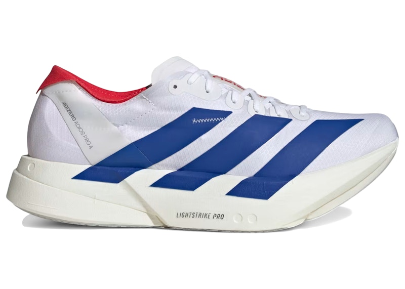 adidas Adizero Adios Pro 4 White Royal Blue Ruby