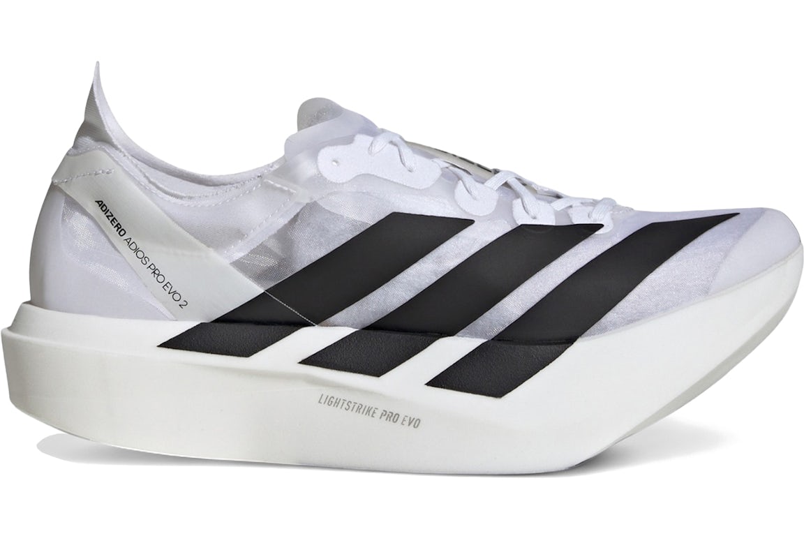 adidas Adizero Adios Pro Evo 2 White Black Men's - JR7260 - US