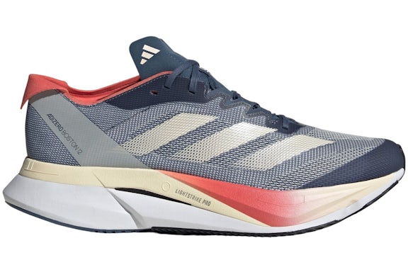adidas Adizero Boston 12 Boston Marathon Preloved Ink Wonder Weiß Preloved Scharlachrot