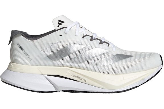 adidas Adizero Boston 12 Cloud Blanco Plateado Metallic Grey (de mujer)