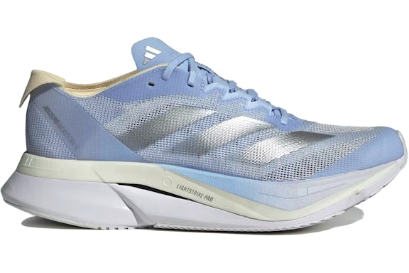 adidas Adizero Boston 12 Dash Grau Silber Warm Vanille (Damen)