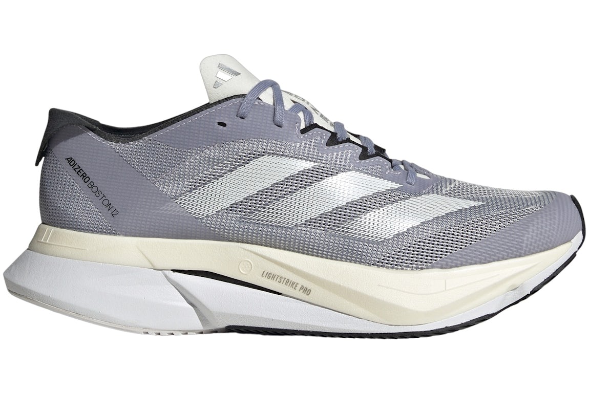 adidas Adizero Boston 12 Silver Violet Cloud White Silver Dawn (Women's ...