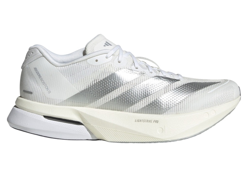 adidas Adizero Boston 13 Cloud White Matte Silver Dash Grey