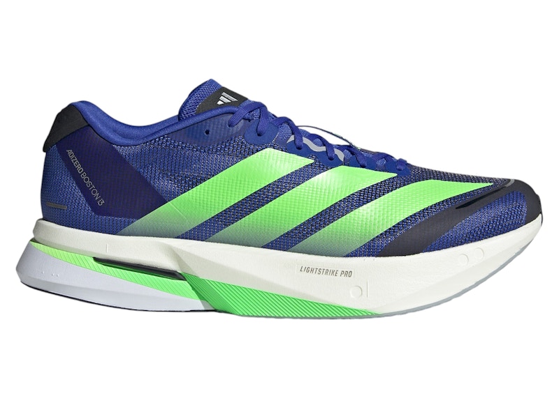 adidas Adizero Boston 13 Lucid Blue Lime Burst Core Black