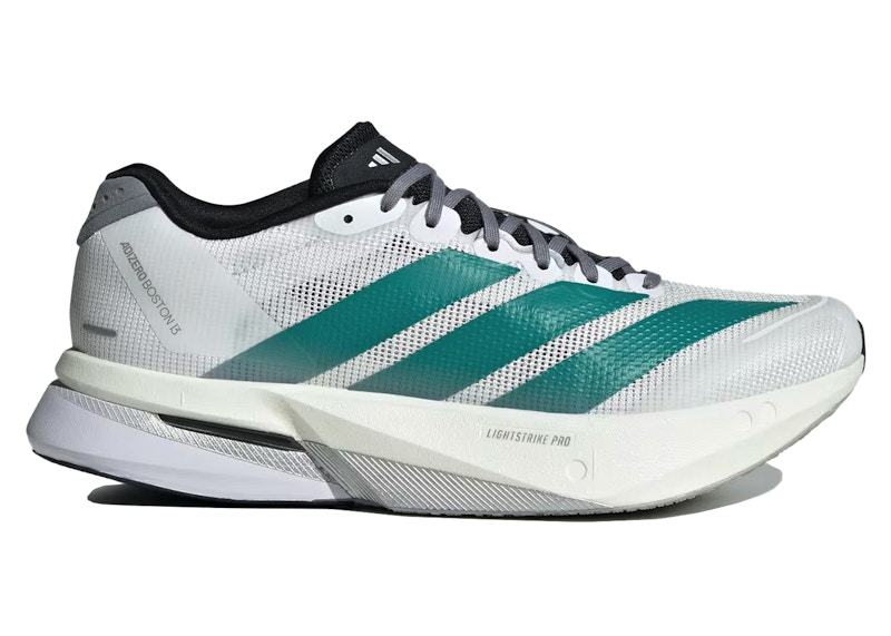 adidas Adizero Boston 13 White Pure Teal (Women's) - JR4793 - JP