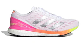 adidas Adizero Boston 9 White Screaming Pink (Women's)