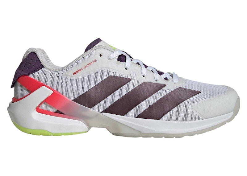 adidas Adizero Counterblast Indoor Cloud White Aurora Met. Aurora Plum - JH5156