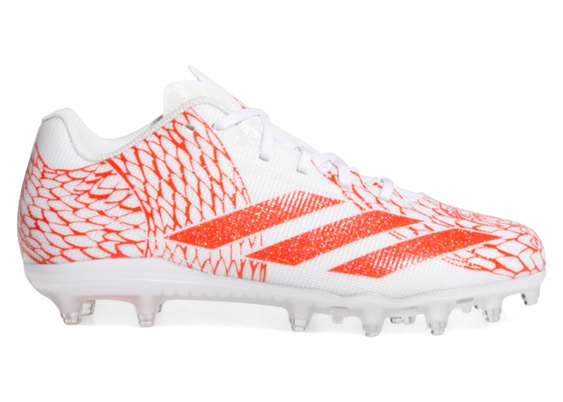 Pre-owned Adidas Originals Adizero Electric Ii White Sneakers In Footwear White/collegiate Orange