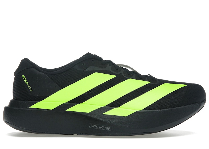 ★Adidas★Adizero EVO SL Lucid Lemon★大人気★ adidas Adizero Evo SL Black Lucid Lemon Men's - JR3420 - US