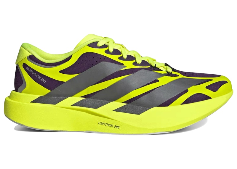 adidas Adizero Evo SL EXO Aurora Plum Solar Yellow