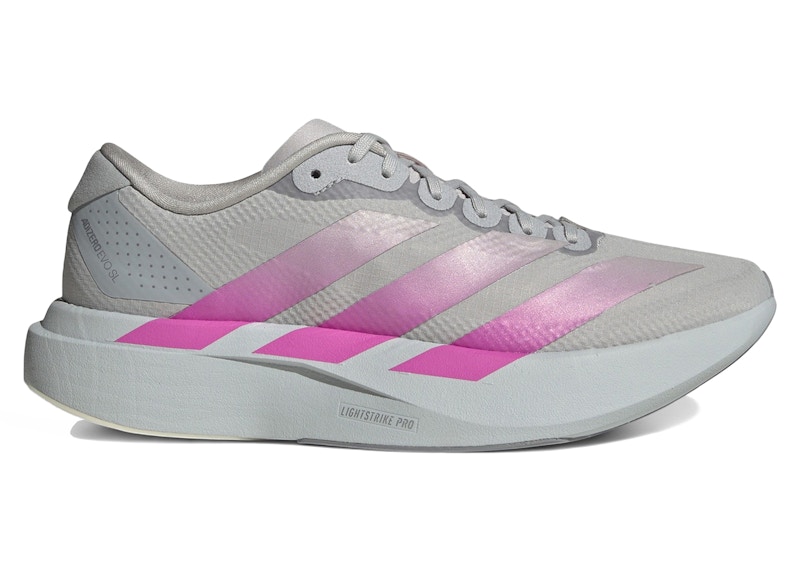 adidas Adizero Evo SL Grey Lucid Fuchsia (Women's) - KJ2000 - US