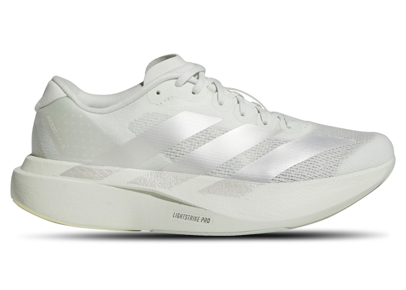 Pre-owned Adidas Originals Adizero Evo Sl (women's) Sneakers In Metallic Silver/crystal Jade