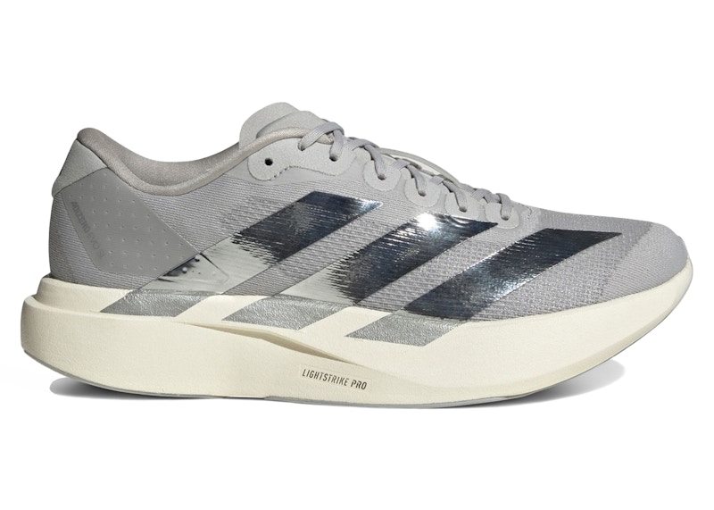adidas Adizero Evo SL Metallic Stripes Grey Silver