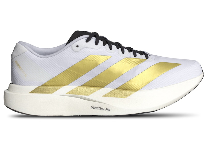 adidas Adizero Evo SL White Matte Gold Men's - JQ4441 - US