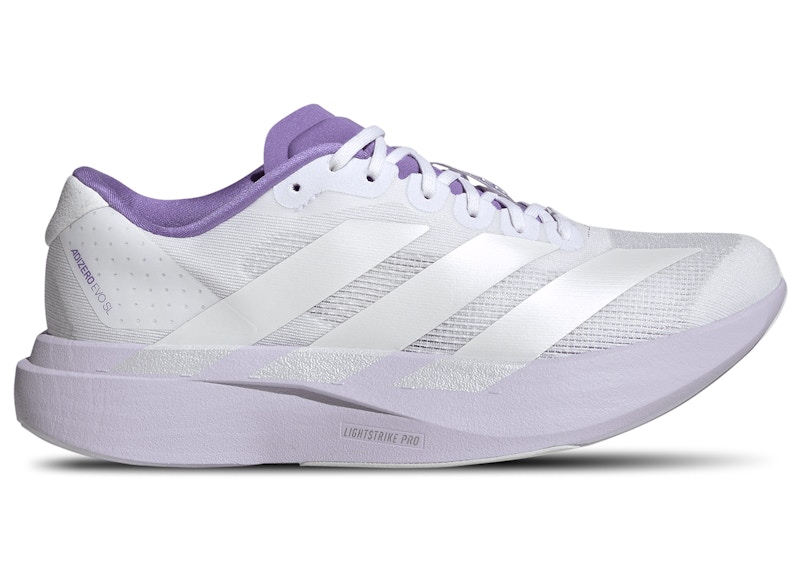 adidas Adizero Evo SL White Purple Tint (Women's)