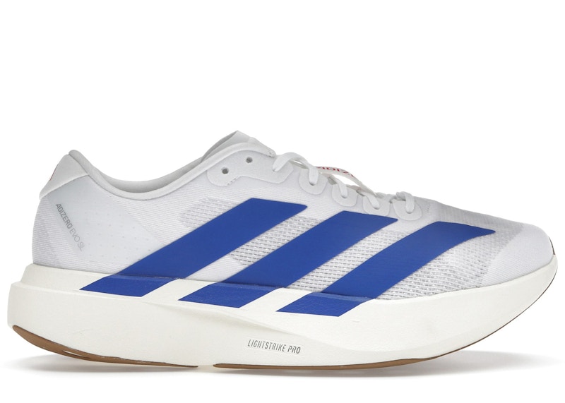 adidas Adizero Evo SL White Royal Blue Men's - JS4494 - US