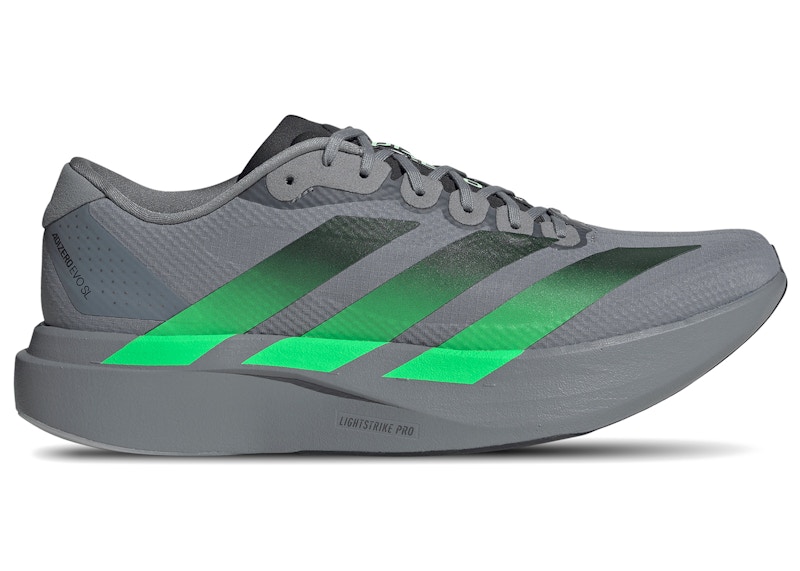 adidas Adizero Evo SL Woven Grey Screaming Green