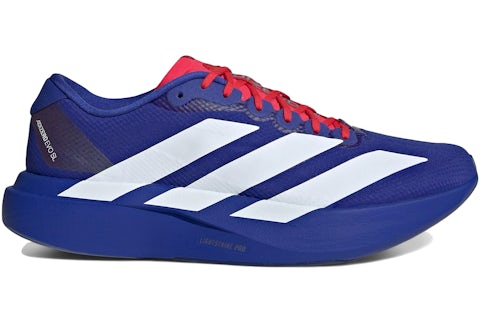 adidas Adizero Evo SL Woven Lucid Blue Pure Ruby White Men's - KK3680 - US adidas Adizero Evo SL Woven Lucid Blue Pure Ruby White Men's - KK3680 - US