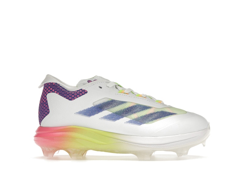 Pre-owned Adidas Originals Adizero Impact Tpu Warp Speed Sneakers In Cloud White/lucid Blue/lucid Pink