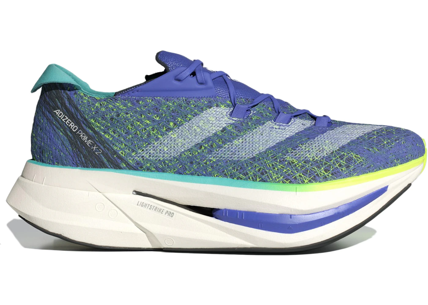 adidas Adizero Prime X 2.0 Strung Cobalt Blue Lucid Lemon Men's - IF1209 - US adidas Adizero Prime X 2.0 Strung Cobalt Blue Lucid Lemon Men's - IF1209 - US