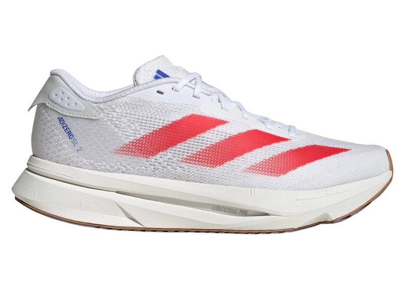 Pre-owned Adidas Originals Adizero Sl 2 (women's) Sneakers In Cloud White/pure Ruby/royal Blue