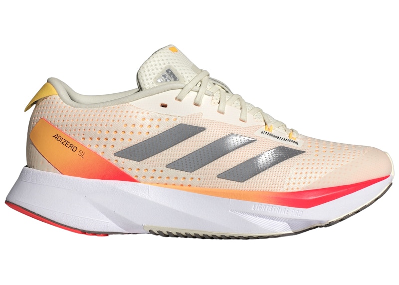 Pre-owned Adidas Originals Adizero Sl (women's) Sneakers In Ivory/iron Metallic/spark