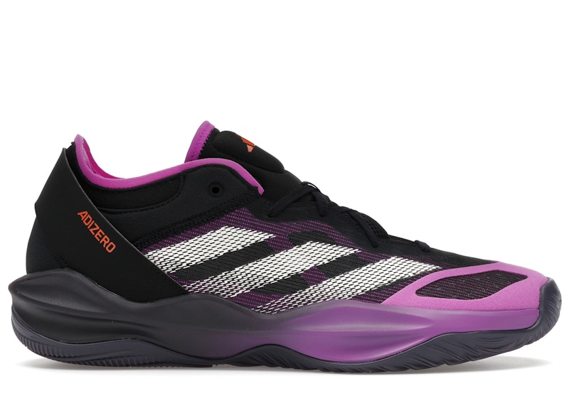 adidas Adizero Select 2.0 Low Core Black Purple Burst Aurora Black