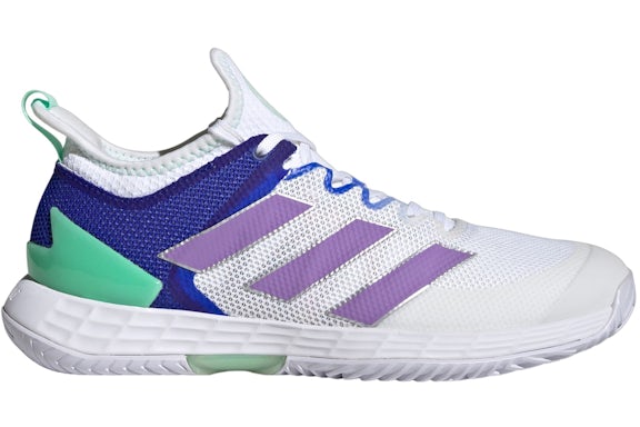 adidas Adizero Ubersonic 4 Cloud White Violet Fusion Silver Metallic (Women's)