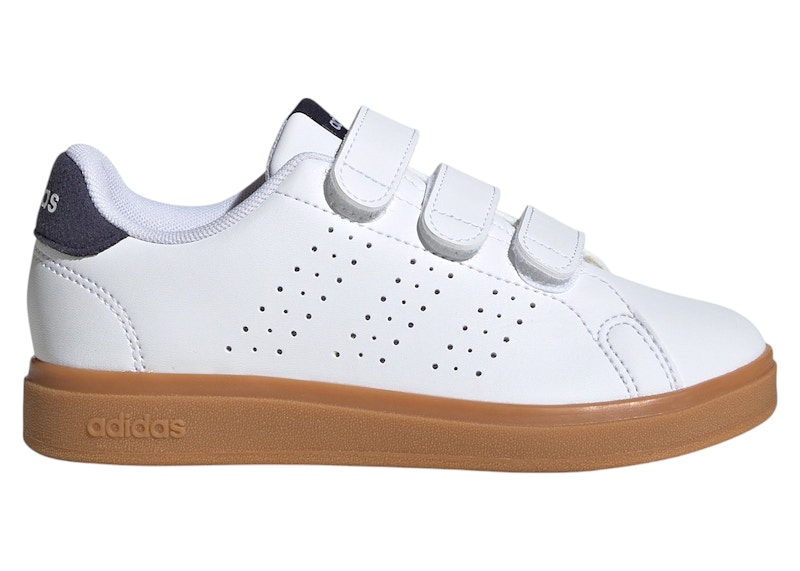 Pre-owned Adidas Originals Advantage Base 2.0 Sneakers In Cloud White/shadow Navy Blue/gum