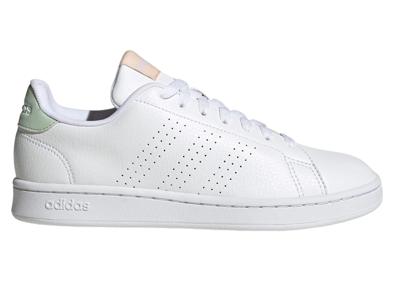 Pre-owned Adidas Originals Advantage (women's) Sneakers In Cloud White/linen Green