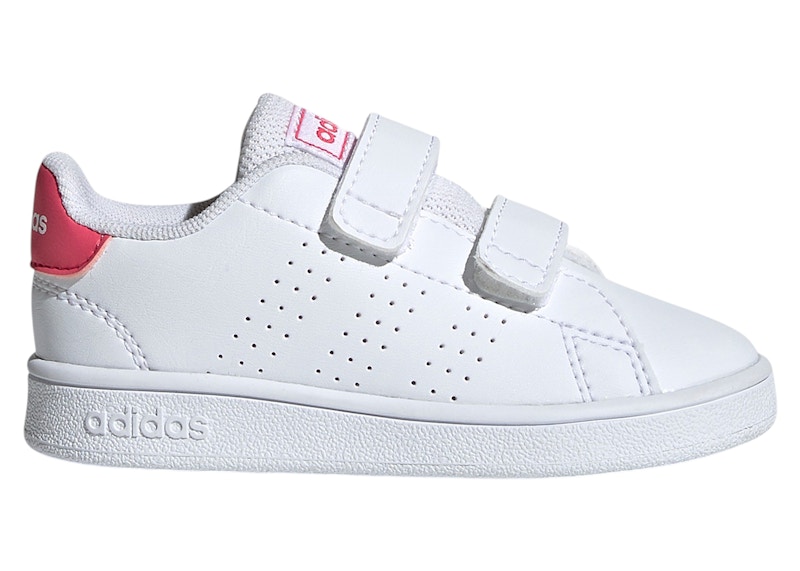 Pre-owned Adidas Originals Advantage Sneakers In Cloud White/real Pink In Multi