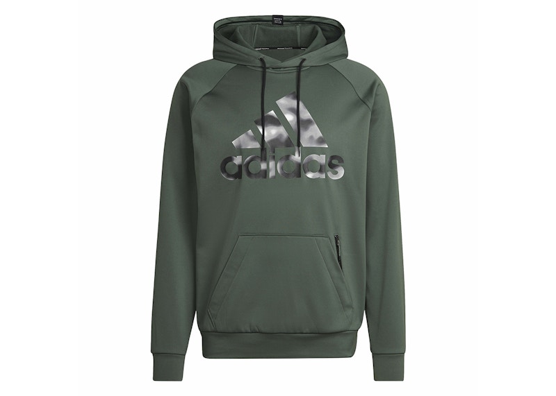 adidas Aeroready Game And Go Camo Logo Hoodie Green Oxide Green Oxide Hombre SS24 US