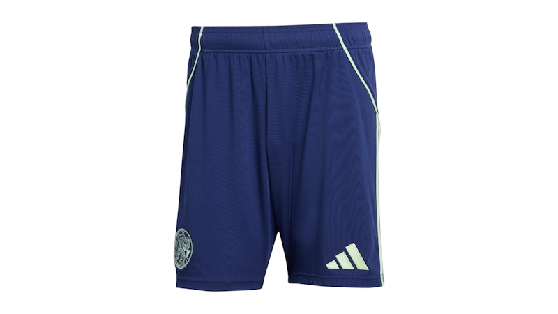 Pre-owned Adidas Originals Men's Adidas Ajax Amsterdam 25/26 Away Shorts In Night Sky Blue