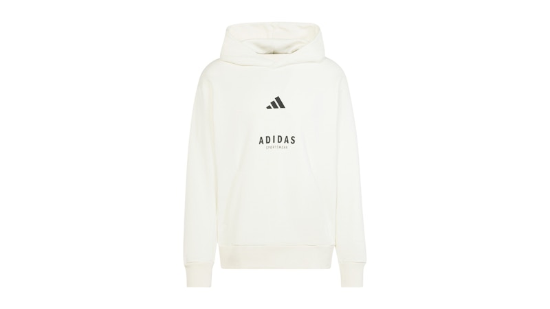 adidas All Szn Fleece Graphic Hoodie Off White/Black Men's