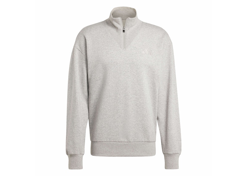 【Adidas コリア】 ALL SZN Fleece Quarter-Zip Crew Sweatshirt adidas All Szn Fleece Quarter-Zip Crew Sweatshirt Medium