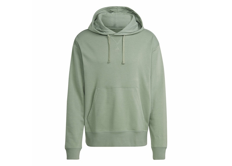adidas All Szn French Terry Hoodie Silver Green Men's - SS24